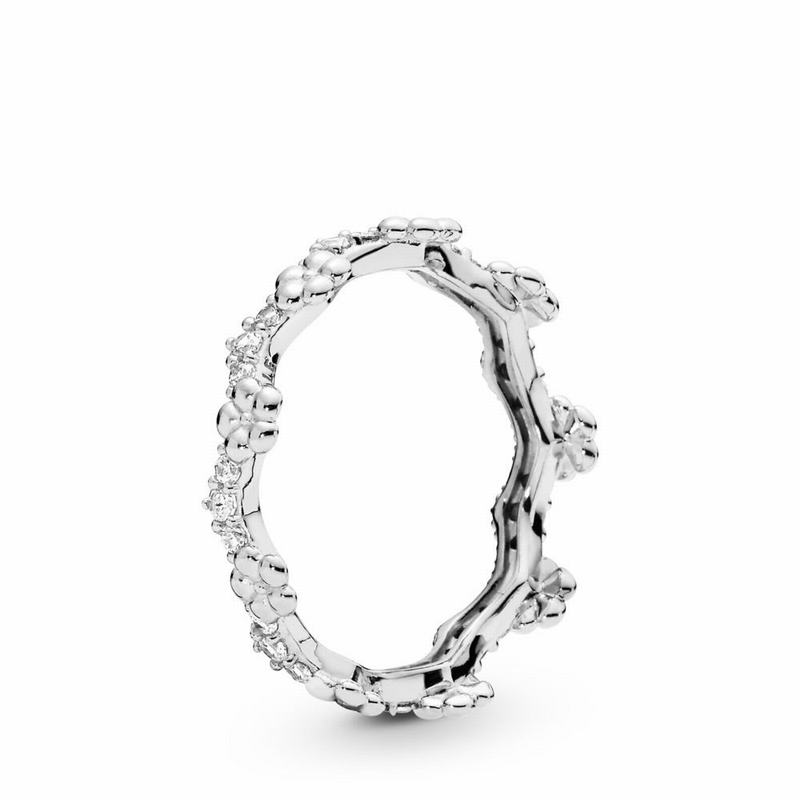 Pandora Australia Flower Crown Stackable Ring - Sterling Silver | ZGMINQ184